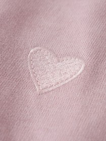 NAME IT Kjole Vima Burnished Lilac Heart Embroidery